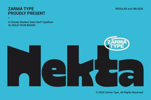 Related font Nekta
