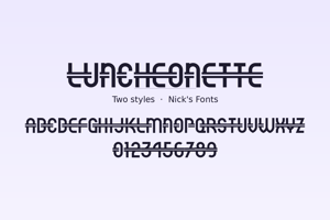 Related font Luncheonette