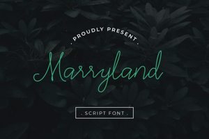 Related font Marryland Handwriting Wedding