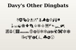 Related font Davys Other Dingbats