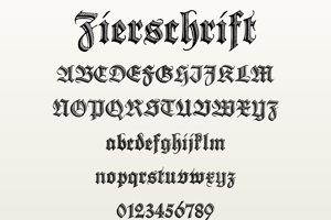 Related font Deutsche Zierschrift