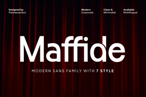 Related font MAFFIDE Thin