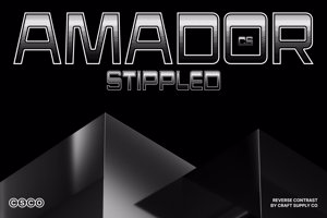 Related font CS Amador Stippled