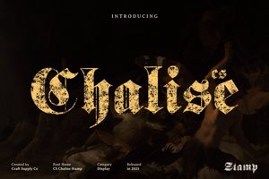 Related font CS Chalise Stamp