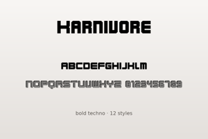 Related font Karnivore