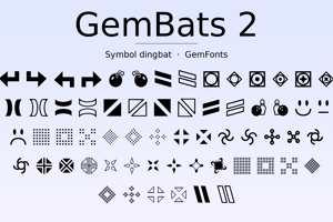Related font GemBats 2