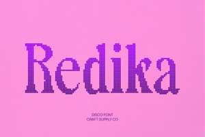Related font Redika Disco