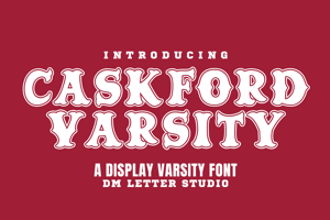 Related font Caskford Varsity