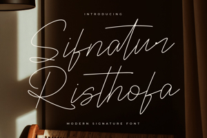 Related font Sifnatur Risthofa