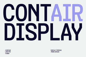 Related font Contair - Monospaced Font