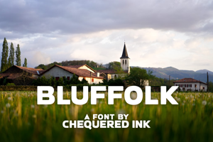 Related font Bluffolk