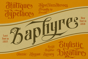 Related font Zaphyre
