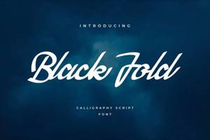 Related font Black Fold Handlettering Artist