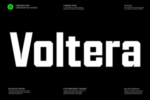 Related font Voltera DEMO