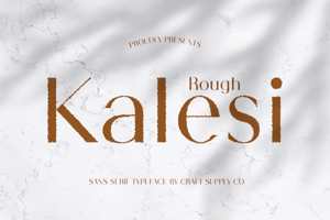 Related font Kalesi Rough