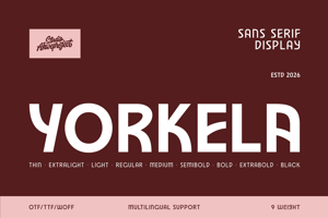Related font Yorkela