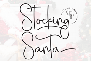 Related font Stocking Santa