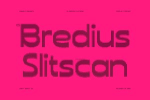 Related font CS Bredius Slitscan
