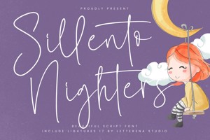 Related font Sillento Nighters VERSION