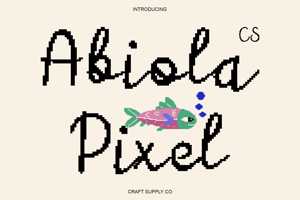 Related font CS Abiola Pixel