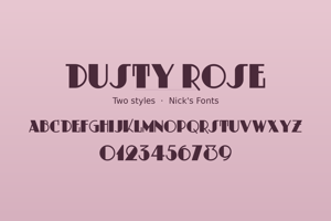 Related font Dusty Rose