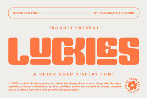 Related font LUCKIES