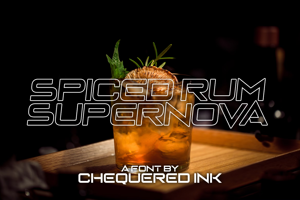 Related font Spiced Rum Supernova