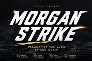 Related font Morgan Strike