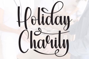 Related font Holiday Charity