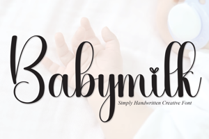 Related font Babymilk