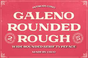 Related font Galeno Rounded Rough