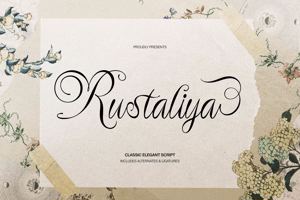 Related font Rustaliya
