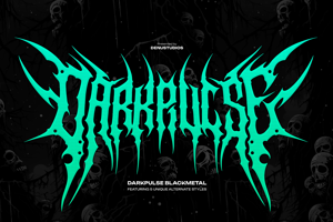 Related font Darkpulse