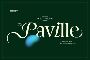 Related font FT Paville | Modern Serif Font