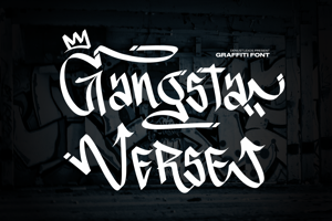 Related font Gangsta Verse