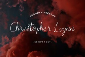 Related font Christopher Lynn Calligraphy Lo