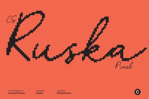 Related font CS Ruska Pixel