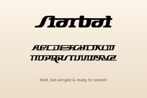 Related font Starbat