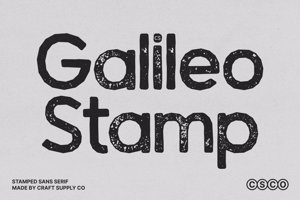 Related font CS Galileo Stamp