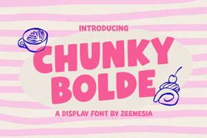 Related font Chunky Bolde