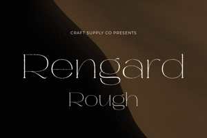 Related font Rengard Rough