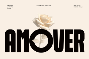 Related font Amover - Bold Geometric Font