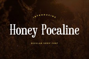 Related font Honey Pocaline Classic Print