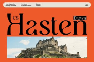 Related font CS Hasten Drawn