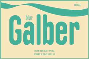 Related font Galber Blur