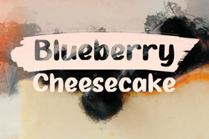 b Blueberry Cheesecake