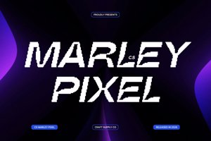 Related font CS Marley Pixel