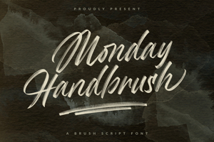 Brush Script - Monday Handbrush