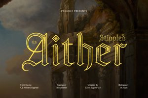 Related font CS Aither Stippled