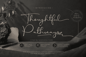 Related font Thoughtful Pathways